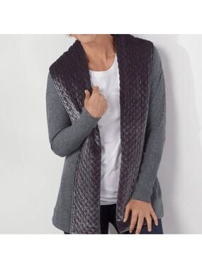 Soft Surroundings Lilas velvet trim jacket